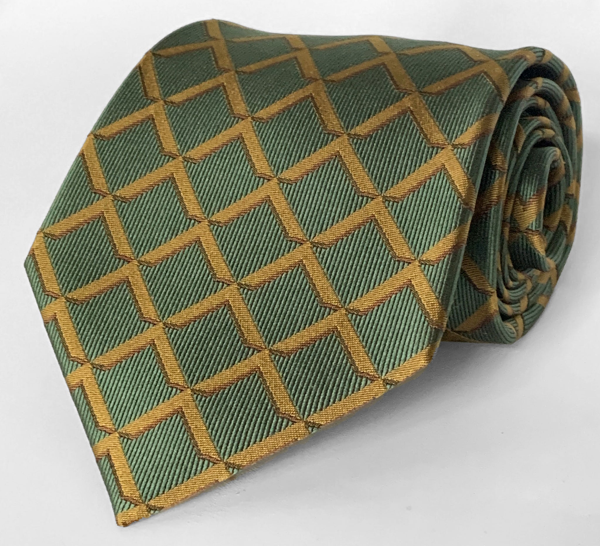 "The Master's Square" Necktie, Forest Green